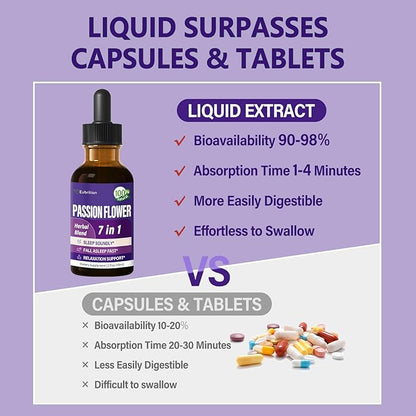 Passion Flower Liquid Drops for Sleep Supplement.2oz