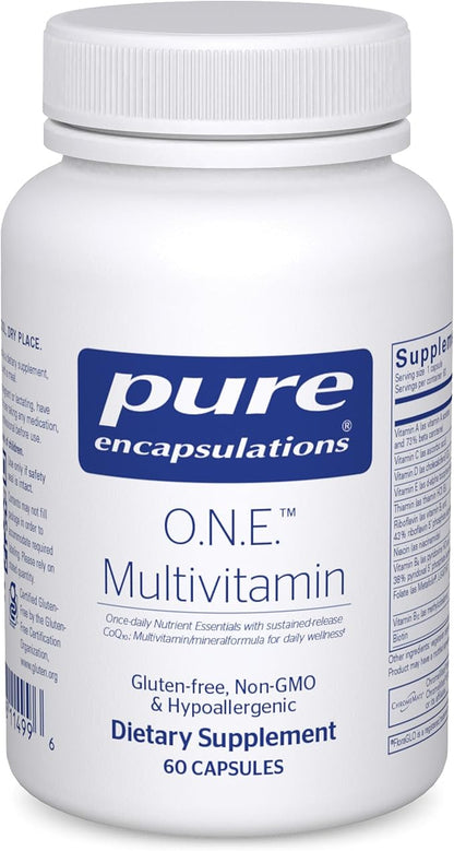 Pure Encapsulations O.N.E. Multivitamin CoQ10, and 60 Capsules