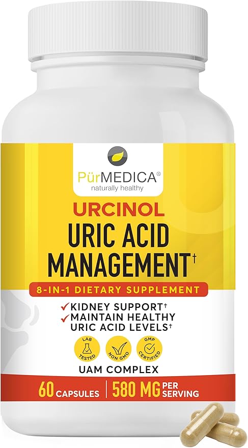 Urcinol Uric Acid Supplement for Joint Support 60ct (Pack 1) -