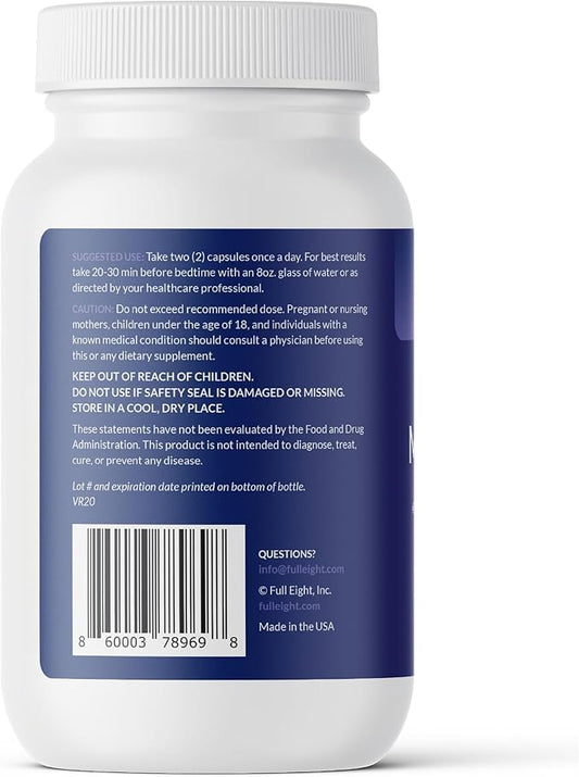 Deep Sleep Melatonin+ Plus Magnesium, L-Theanin, 5HTP, Ashwagandha, B6 Supplement 60 Capsules