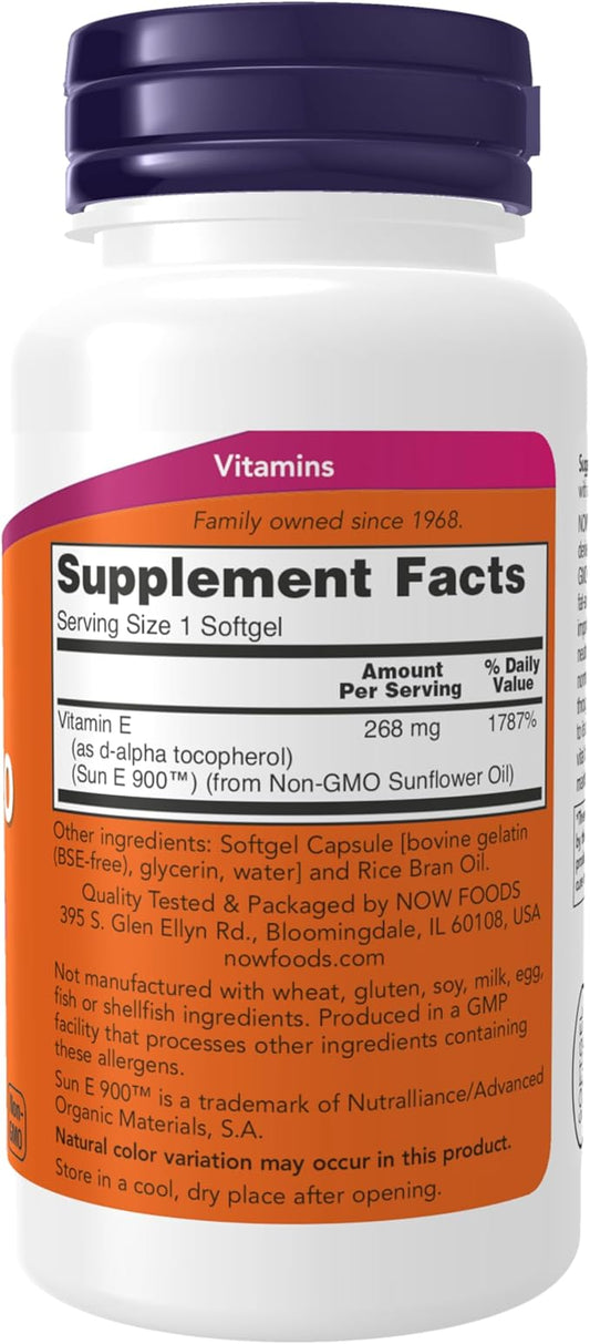 NOW Supplements, Sun-E™ 400 IU 60 Softgels