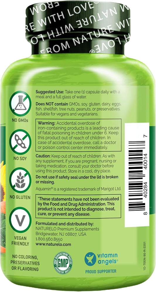 NATURELO One Daily Multivitamin for Teens 90 Capsules