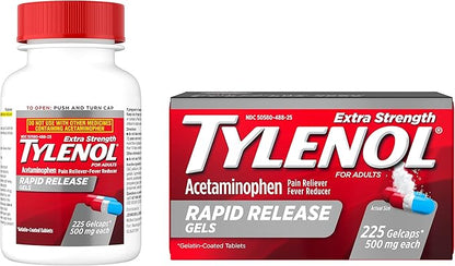 Tylenol Extra Strength Acetaminophen Rapid Release 500 mg 225 Count