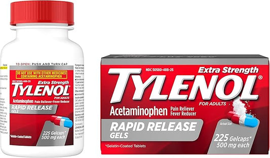Tylenol Extra Strength Acetaminophen Rapid Release 500 mg 225 Count