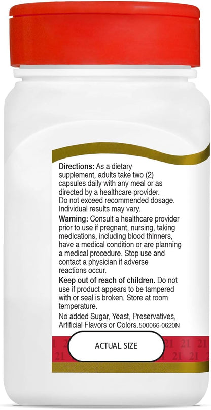 21st Century Glucosamine Chondroitin 250/200mg 60 Count