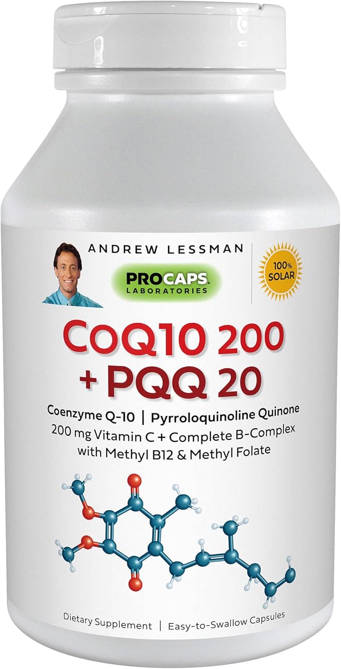 ANDREW LESSMAN Coenzyme Q-10 200 Plus 20-30 Capsules CoQ10 Levels,
