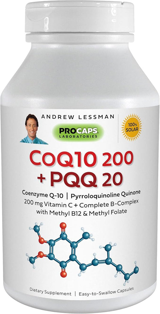 ANDREW LESSMAN Coenzyme Q-10 200 Plus 20-30 Capsules CoQ10 Levels,