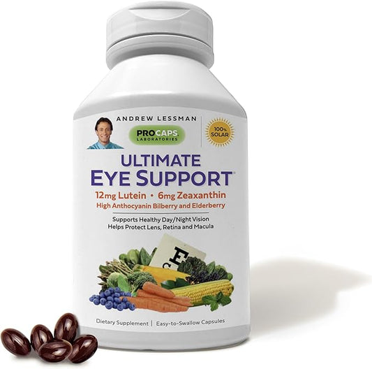 ANDREW LESSMAN Ultimate Eye Support 30 Softgels 12mg Lutein, 6mg Zeaxanthin,