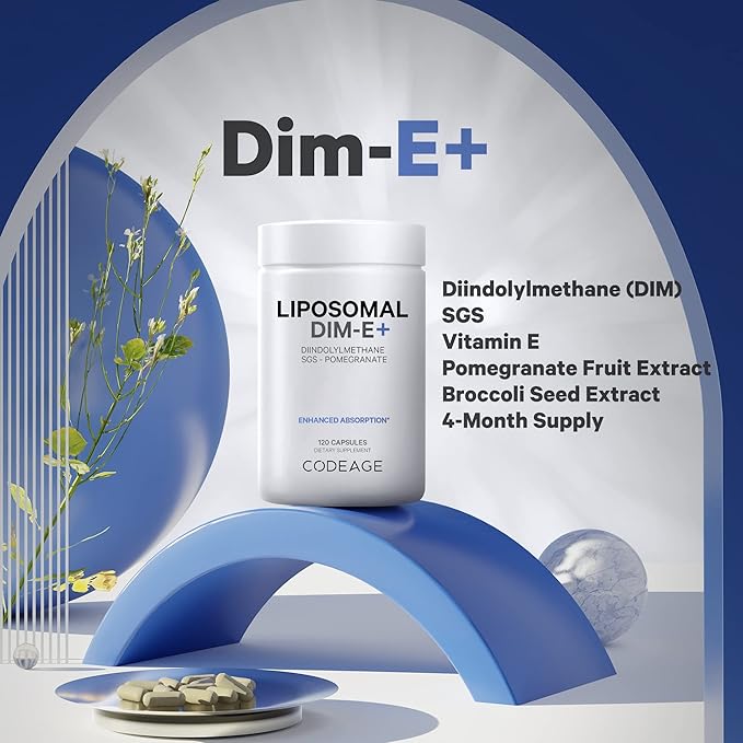 Codeage Liposomal DIM Supplement 4-Month Supply, 120 Capsules