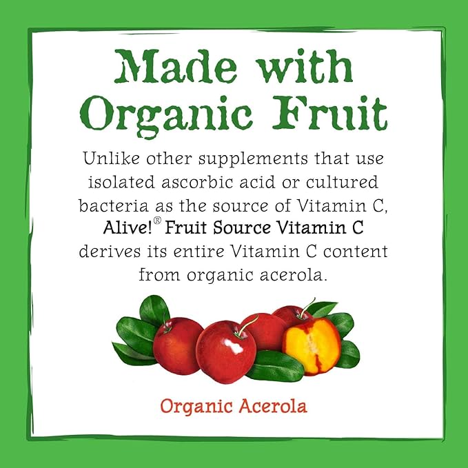 Nature's Way Alive! Vitamin C Supplement 120 Capsules
