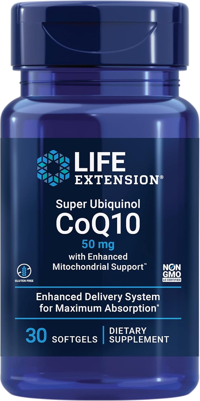 Life Extension Super Ubiquinol CoQ10 50 mg, 30 softgels