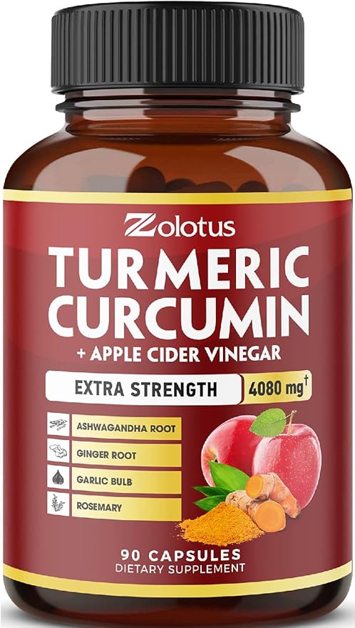 7 in 1 Turmeric Curcumin + 4080mg, 3 3 Month 95% Standardized