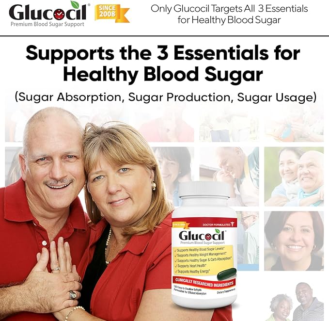 Glucocil – Premium Blood Sugar Support 2 Million 3 Essentials 2008, with