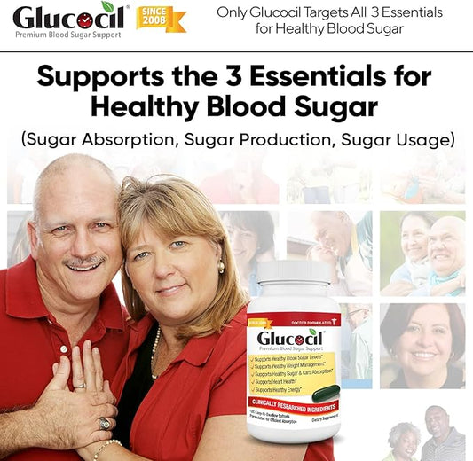 Glucocil – Premium Blood Sugar Support 2 Million 3 Essentials 2008, with