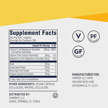 Vimergy Micro-C ®, Value Size 300 Servings 500mg All-Natural
