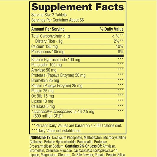 Spring Valley® Probiotic Multi-Enzyme Digestive Formula 200 ct. 400 ct (1) Collagen 30 Capsules