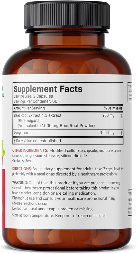 Futurebiotics Beet Root + L-Arginine, Non-GMO, 120 Vegetarian Capsules