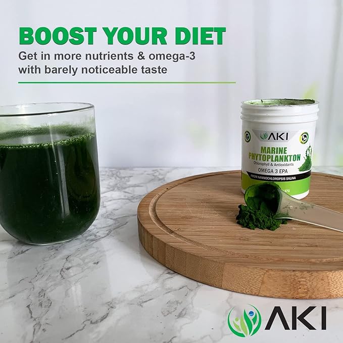 AKI Marine Phytoplankton Powder Omega-3 EPA (2 Oz 57G)