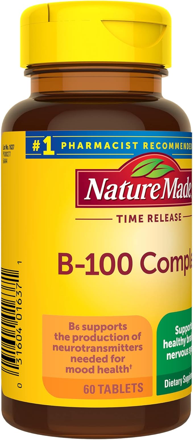 Nature Made Time Release Vitamin B-100 60 Time 60 Day