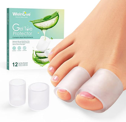 Welnove Toe Protectors – 12-Pack Aloe
