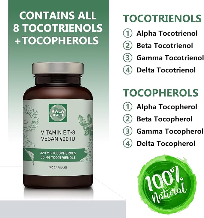 Kala Health Vitamin E 8 Tocopherols 400 IU