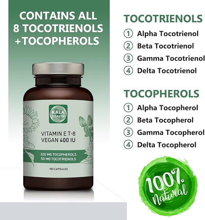 Kala Health Vitamin E 8 Tocopherols 400 IU