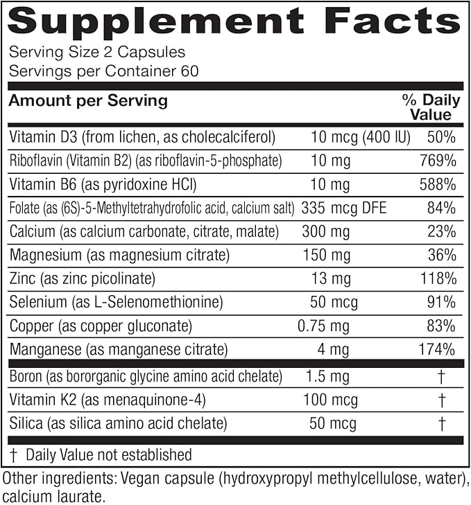Vitanica, OsteoBlend, Bone Support, Vegan, 120