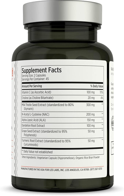 LES Labs Liver Support – Promotes 90 Capsules