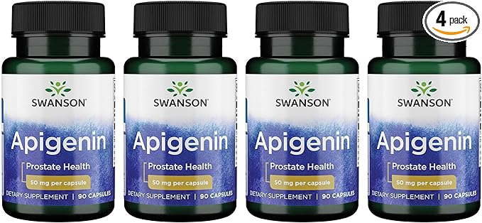 Swanson Apigenin Supplement, 50mg capsules (90 4 Pack