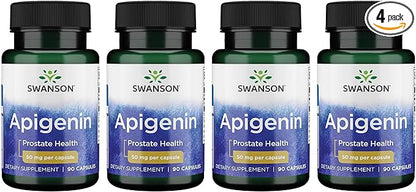 Swanson Apigenin Supplement, 50mg capsules (90 4 Pack