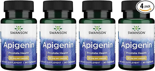 Swanson Apigenin Supplement, 50mg capsules (90 4 Pack