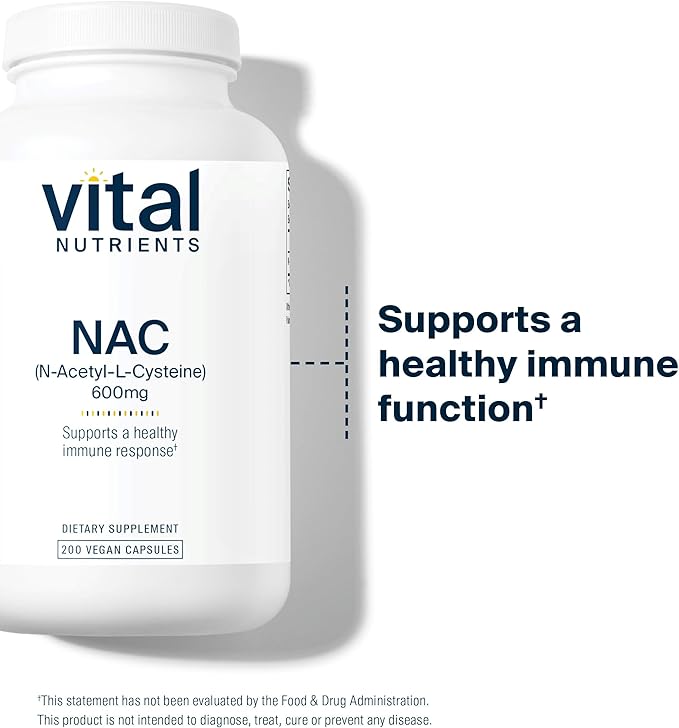 Vital Nutrients NAC 600mg 200 Capsules