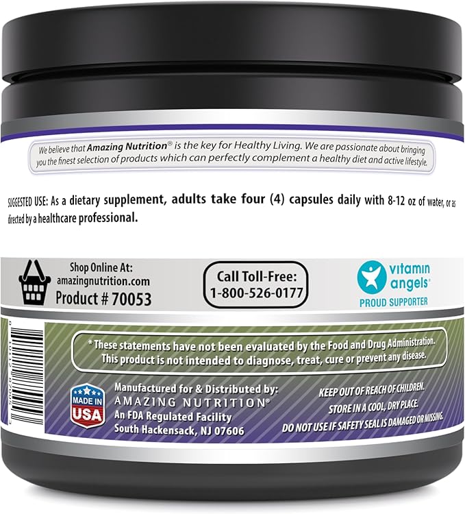 Amazing Formulas Creatine 3000Mg Per Serving 500 Capsules Supplement | Non-GMO | Gluten Free | Made in USA