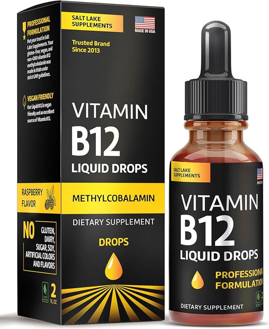 Vitamin B12 Liquid Drops B12 Liquid B2, B3, B3, B6, B6, & B12 - 2 fl.