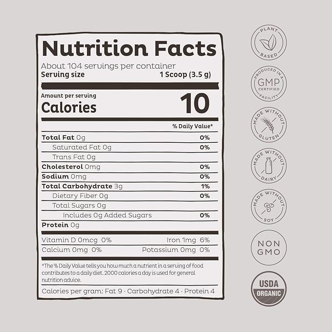 KOS Organic Lion's Mane Powder 104 Servings