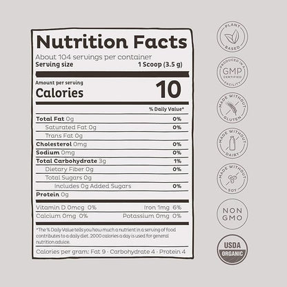 KOS Organic Lion's Mane Powder 104 Servings