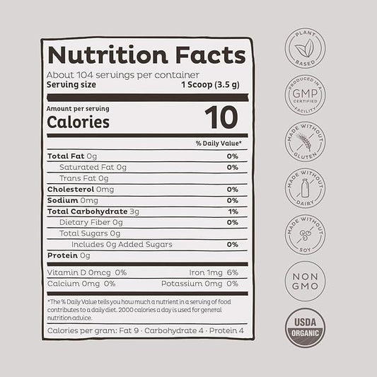 KOS Organic Lion's Mane Powder 104 Servings