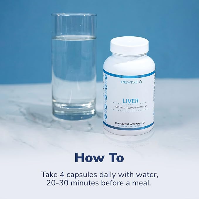 Revive MD Natural Liver Cleanse, Detox, 120 Capsules