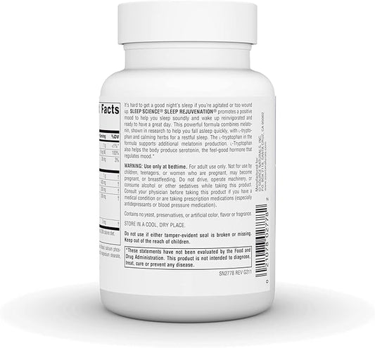 Source Naturals Sleep Science Sleep Rejuvenation, 60 Tablets