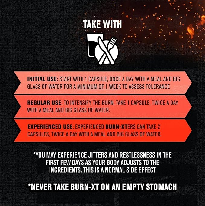 Jacked Factory Burn-XT for Men & Women - Improve Focus & Increase Energy - Premium Acetyl L-Carnitine, Green Tea Extract, Capsimax Cayenne Pepper, & More - 30 Natural Veggie Pills