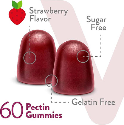 Vitamin B Complex Gummies with Vitamin B6, B12, B12, Folic