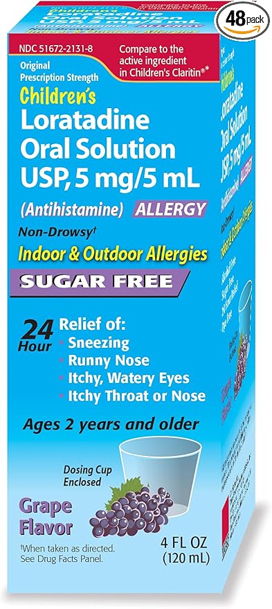 Children’s Oral Solution, Grape Flavor, Non-Drowsy 24h Relief