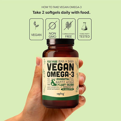 Vegan Omega 3 Supplement 180 Softgels