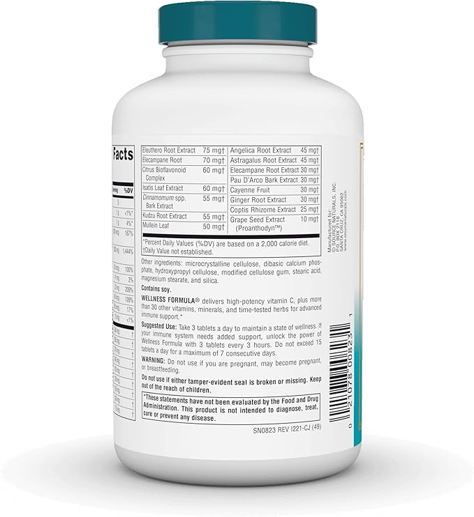 Source Naturals Wellness Formula Bio-Aligned Vitamins 180 Tablets