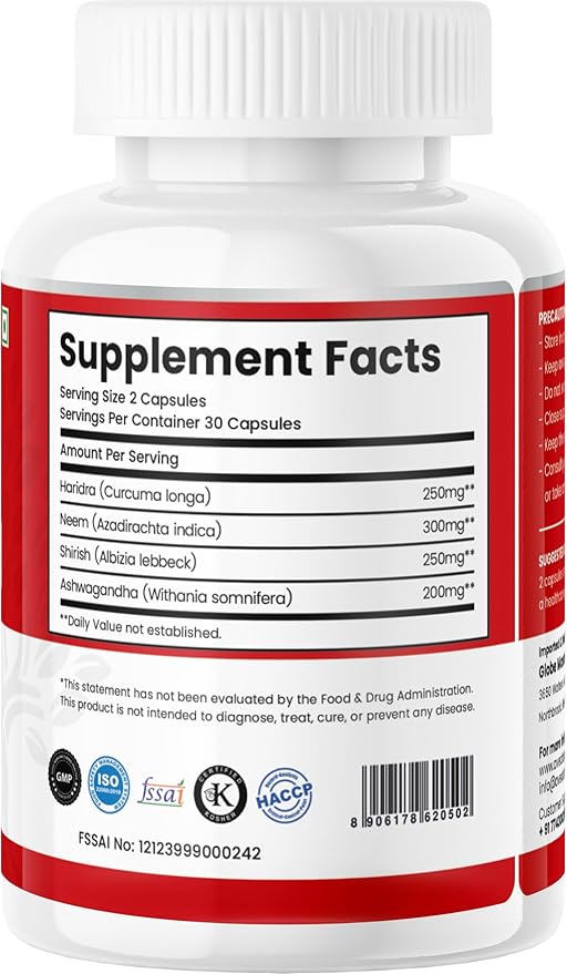Aller-GI, Natural Ayurvedic Medicine for Runny 60 Vegetarian (2 Month 500mg per