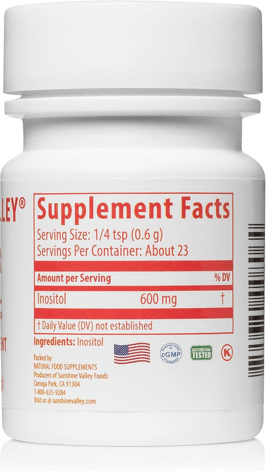Super Inositol, Vitamin B8 Powdered Dietary 0.5 oz