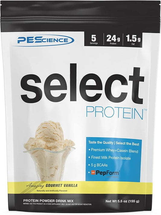 PEScience Select Low Carb Protein Powder, 5 Serving,