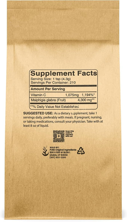 Pure Original Ingredients Acerola Cherry Powder (2 lb) (2 Pound)