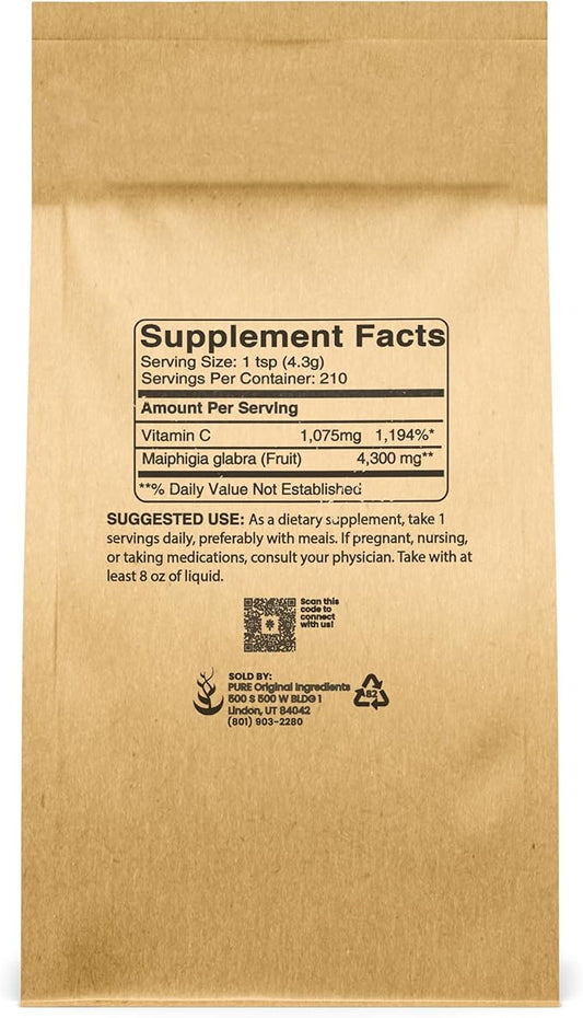 Pure Original Ingredients Acerola Cherry Powder (2 lb) (2 Pound)