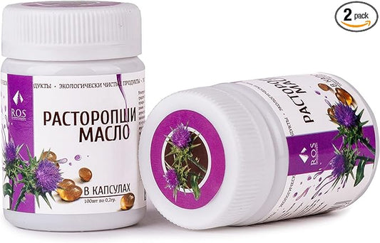 Siberian Milk Thistle Oil 200 Capsules (2 Pack)